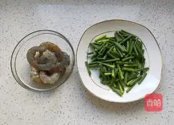 # Northeast# Fried garlic sprouts with shrimps illustration 2