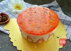 Illustration of how to make six-inch strawberry mousse 19