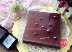 Illustration of how to make 8-inch blueberry mousse (square) 11