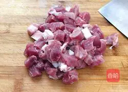 Fried meatballs Illustration of how to make meatballs 1