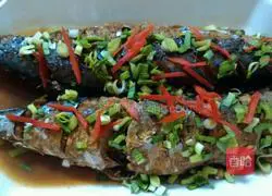 Illustration of braised mackerel recipe 16