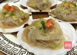 Illustration of how to make scallops with vermicelli and scallion oil 9