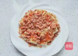 Illustration of how to make luncheon meat and steamed tofu 7