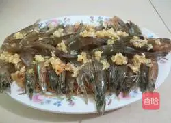 Illustration of how to make garlic vermicelli with open side shrimp 8