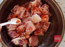 Illustration of grilled pork ribs 2