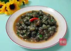 Illustration of how to make fried snails with soy sauce 9