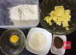 Illustration of how to make heart-shaped two-color cookies 1