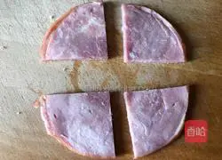 Illustration of how to make ham and cheese toast 2