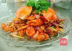 Illustration of how to make spicy crab with twist 9