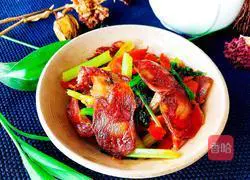 Illustration of how to make fried bacon with celery 11