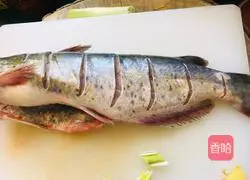 Illustration of how to make steamed pike 2