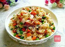 Illustration of how to make preserved fried rice 12