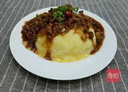 Illustration of how to make mashed potatoes with sauce 13