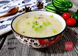 Illustration of how to make sea cucumber porridge 9