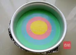 Illustration of how to make rainbow mousse 15