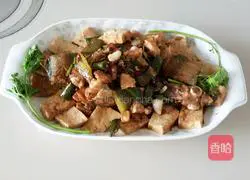 Illustration of braised mackerel tofu recipe 10