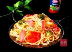 Illustration of how to make vegetarian fried pasta 11