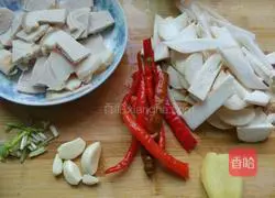 How to cook twice-cooked pork with king oyster mushroom Illustration 1