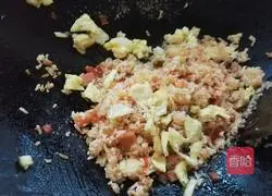 Illustration of how to make tomato sauce fried rice 7