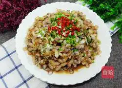 Illustration of how to make scallion oil and melon seeds 10