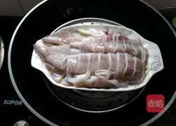 Illustration of how to make steamed squid 4