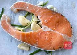 Illustration of grilled salmon 7