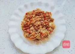 Illustration of how to make steamed scallop meat with garlic vermicelli 6