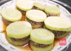 Illustration of how to make steamed zucchini with meat 8