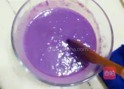 Illustration of how to make purple sweet potato mousse 9
