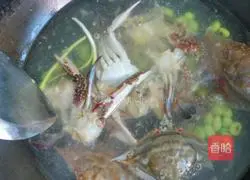 Illustration of how to make swimming crab tofu soup 4