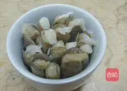 Illustration of how to make steamed razor clams 3