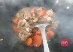 Illustration of braised pork ribs and carrots 6