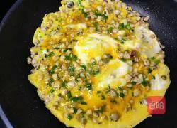 Clam meat Illustration of how to make scrambled eggs 7