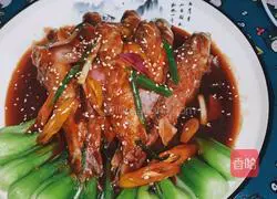 Illustration of braised small seabass 6