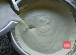 Illustration of how to make matcha mousse 11