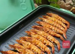 Illustration of grilled prawns 5
