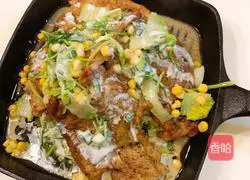 Illustration of how to make yogurt salad with pork chop 9