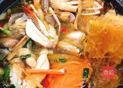 Seafood? Illustration of how to make vermicelli pot 7