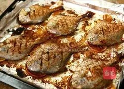 Illustration of grilled silver pomfret 6