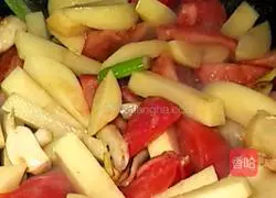 Illustration of how to make tomato mackerel 3