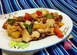 彩Illustration of how to make homemade tofu with pepper 5