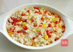 Illustration of how to make seafood cheese baked rice 5