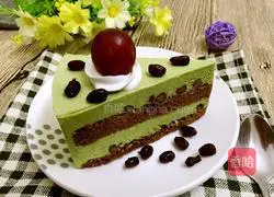 Red Bean Matcha Mousse Recipe Illustration 11