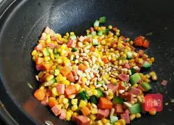 Illustration of how to make pine nuts and corn 8