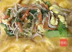 Illustration of how to make spring pancakes and rolls with vegetables 15