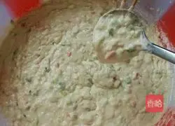 Illustration of making mashed potato, shrimp, ham and pancakes 3