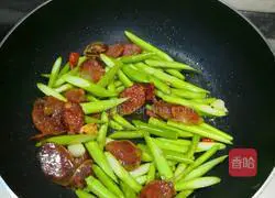 Bamboo shoots Illustration of how to make fried sausage 3