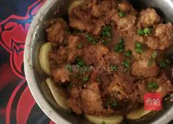 Illustration of how to make steamed pork with rice flour 3