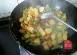 Illustration of the vegetarian version of Di San Xian 4