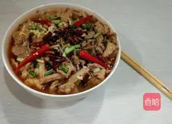 Illustration of home-style boiled pork slices 15